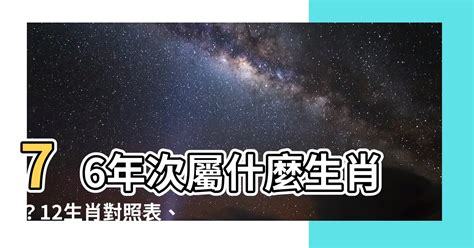 76年次屬什麼生肖|生肖、歲次、年代歸類對照 – 民國元年 至 民國120年 